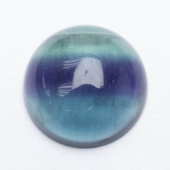 Cabochon 20mm Green Fluorite Round Cab Yau Shing Gems 00029446
