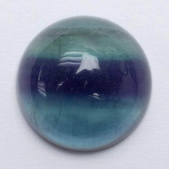 Cabochon 20mm Green Fluorite Round Cab Yau Shing Gems 00029446