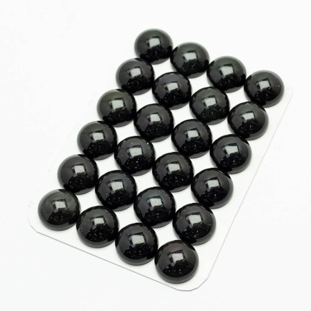 Cabochon Rainbow Obsidian Round Cab Yau Shing Gems