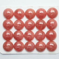 Cabochon Rhodocrosite Round Cab Yau Shing Gems