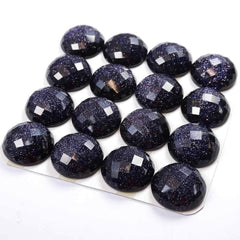 Cabochon Blue Gold Sand (FI)Round Cab Yau Shing Gems