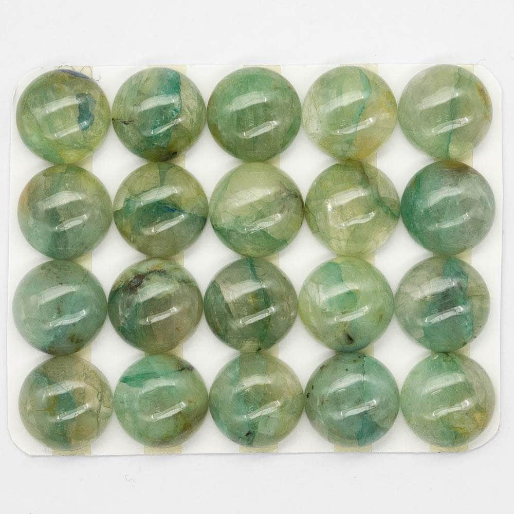 Cabochon 15mm Chrysocolla Quartz Round Cab Yau Shing Gems 33972