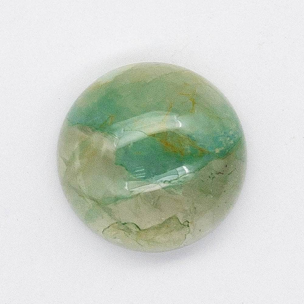 Cabochon Chrysocolla Quartz Round Cab Yau Shing Gems