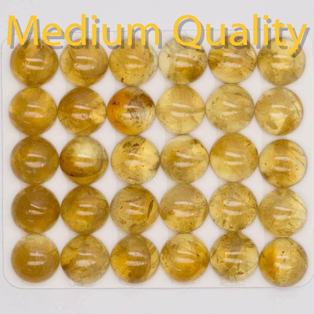 Cabochon Citrine Round Cab Yau Shing Gems