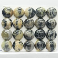 Cabochon Golden Black Pietersite Round Cab Yau Shing Gems