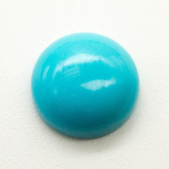 Cabochon Kingman Blue Turquoise Round Cab Yau Shing Gems