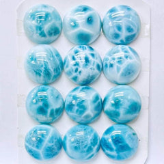 Cabochon Larimar Round Cab Yau Shing Gems