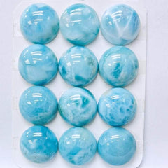 Cabochon Larimar Round Cab Yau Shing Gems