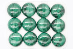 Cabochon 18mm Malachite Round Cab Yau Shing Gems 00068976