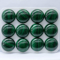Cabochon Malachite Round Cab Yau Shing Gems