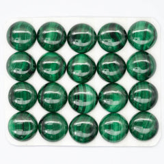 Cabochon Malachite Round Cab Yau Shing Gems