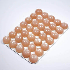 Cabochon Peach Moonstone Round Cab Yau Shing Gems