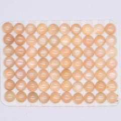 Cabochon Peach Moonstone Round Cab Yau Shing Gems
