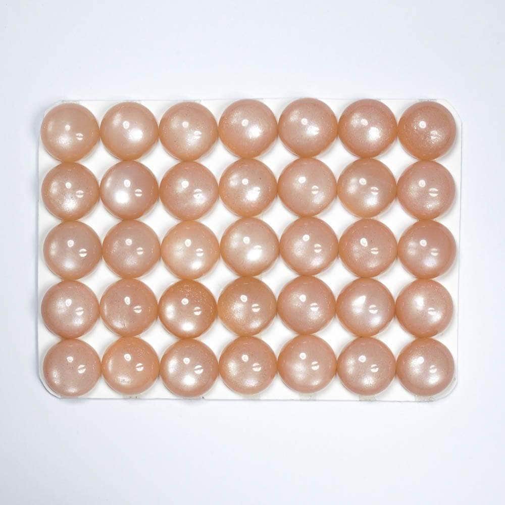 Cabochon Peach Moonstone Round Cab Yau Shing Gems