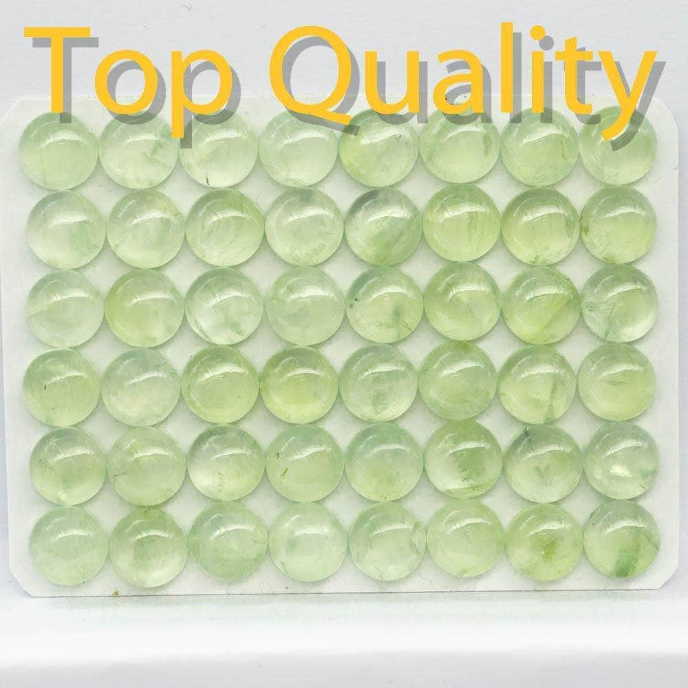 Cabochon Prehnite Round Cab Yau Shing Gems
