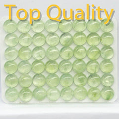 Cabochon Prehnite Round Cab Yau Shing Gems