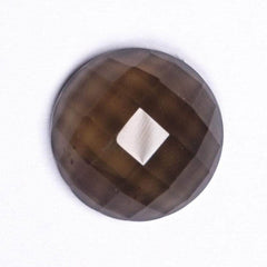 Cabochon Smoky Quartz (FI)Round Cab Yau Shing Gems