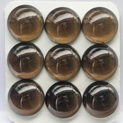 Cabochon Smoky Quartz Round Cab Yau Shing Gems