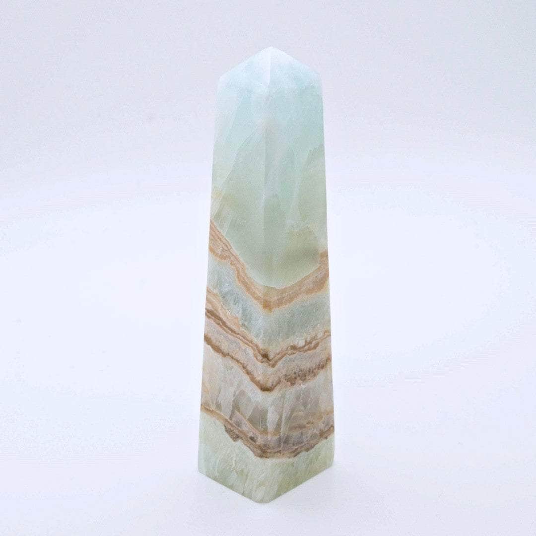 Caribbean Blue Calcite Square Tower – Yau Shing Gems